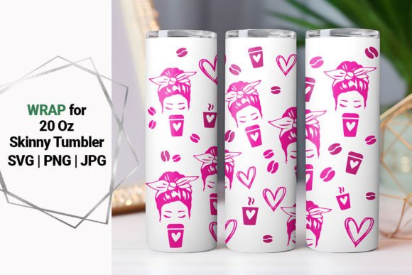20oz Mom Life Coffee Cup Wrap