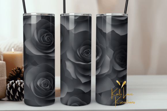 Black Roses Tumbler Wrap