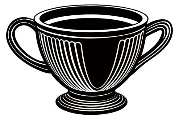 Creative Cup Silhouette Vector Art