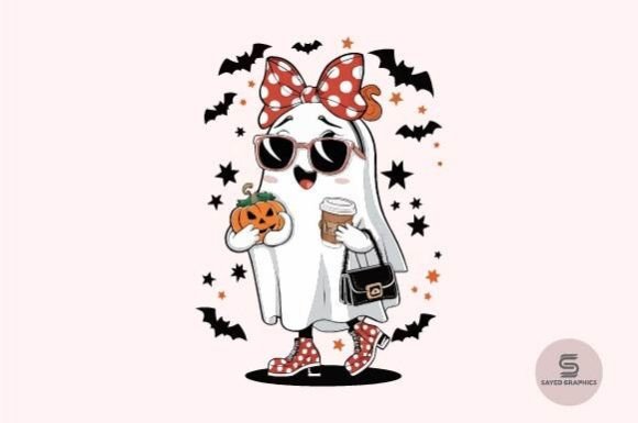 Cute Halloween Ghost Design
