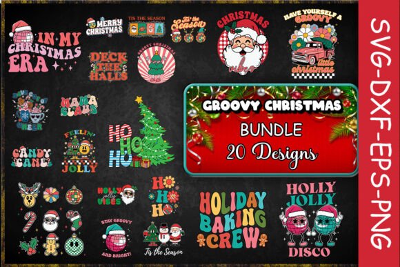 Groovy Christmas SVG Bundle