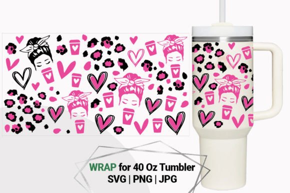 Mom Cheetah Cup 40 Oz Tumbler