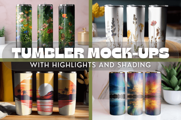NEW Tumbler Mock-Up Set SVG PNG