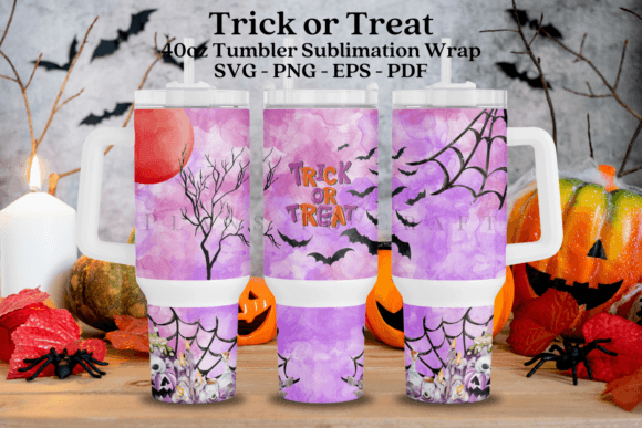 Trick or Treat Halloween 40oz Tumbler
